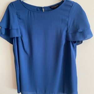 Banana Republic Blue Short Sleeved Blouse
